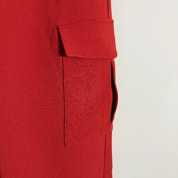 Theory Northsound Cargo Joggers Pants Women's 2 Red Oak Trousers Career Chic NWT - Picture 10 of 14